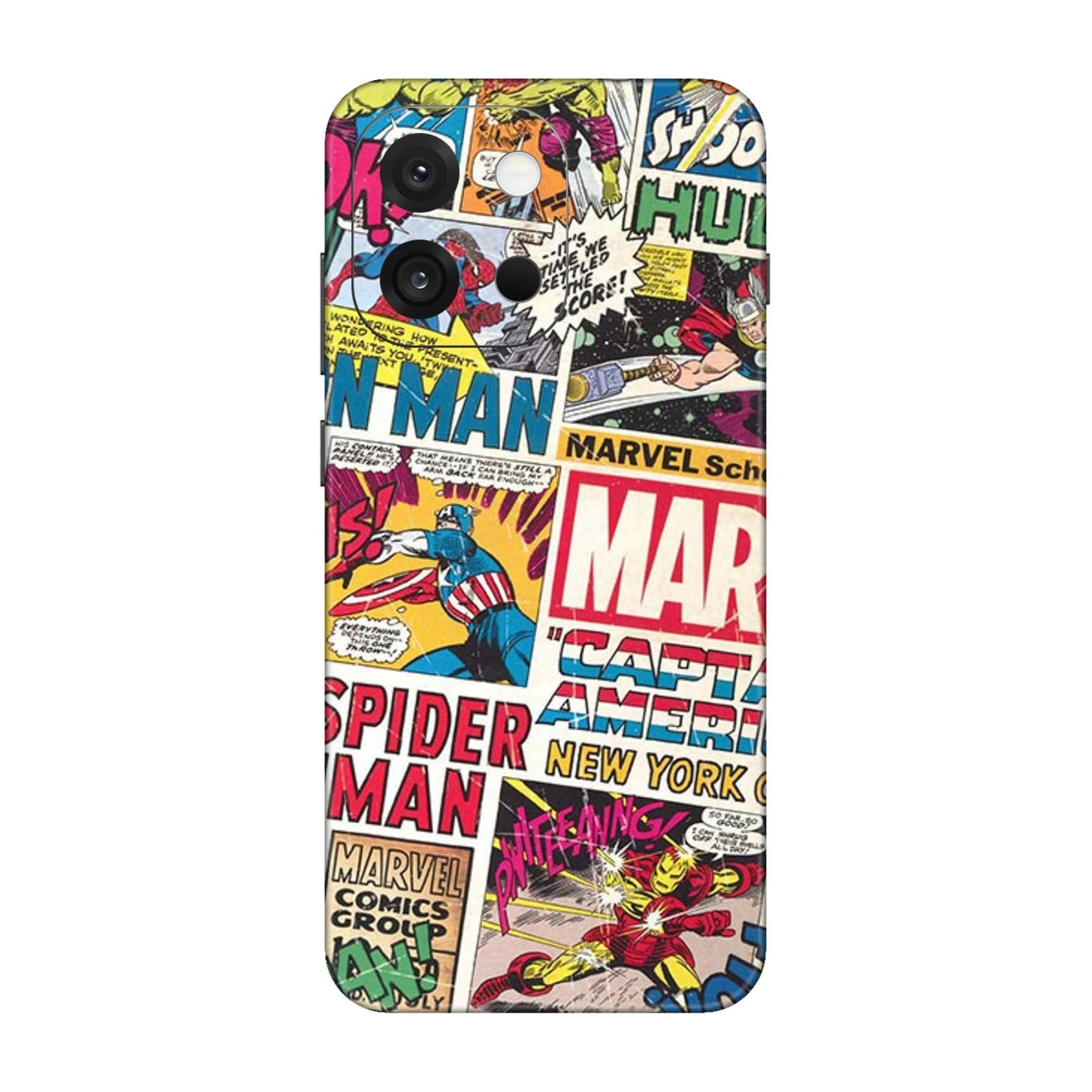 Vintage Marvel Comic Bomb Mobile Skin For OnePlus 13S