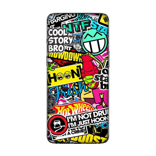 Hoonigan Sticker Bomb Mobile Skin For OnePlus 7