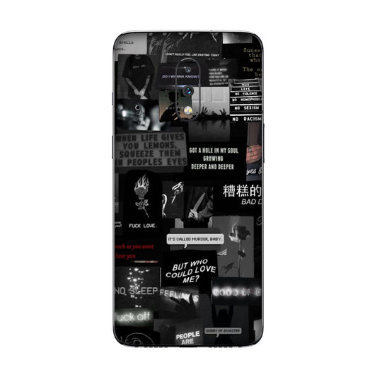 Bad Day Dark Collage Mobile Skin For OnePlus 7