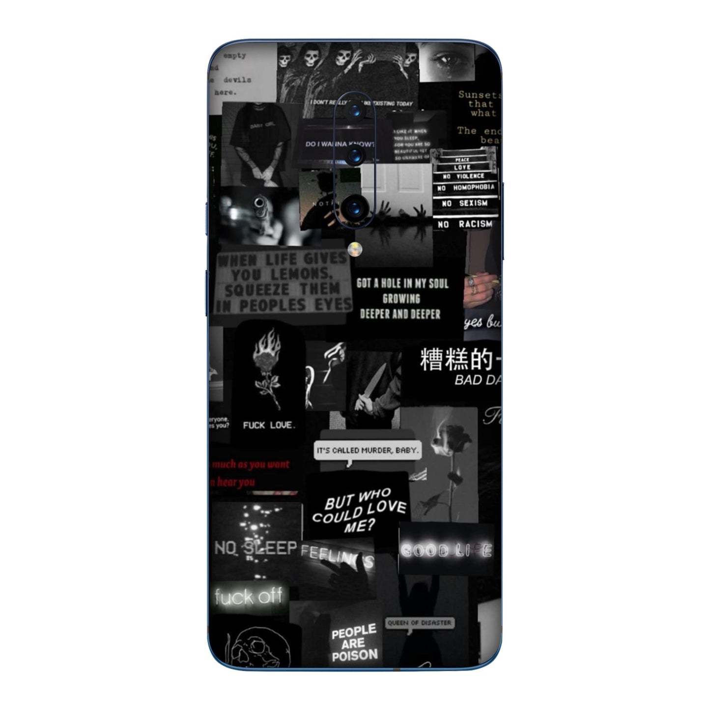 Bad Day Dark Collage Mobile Skin For OnePlus 7 Pro