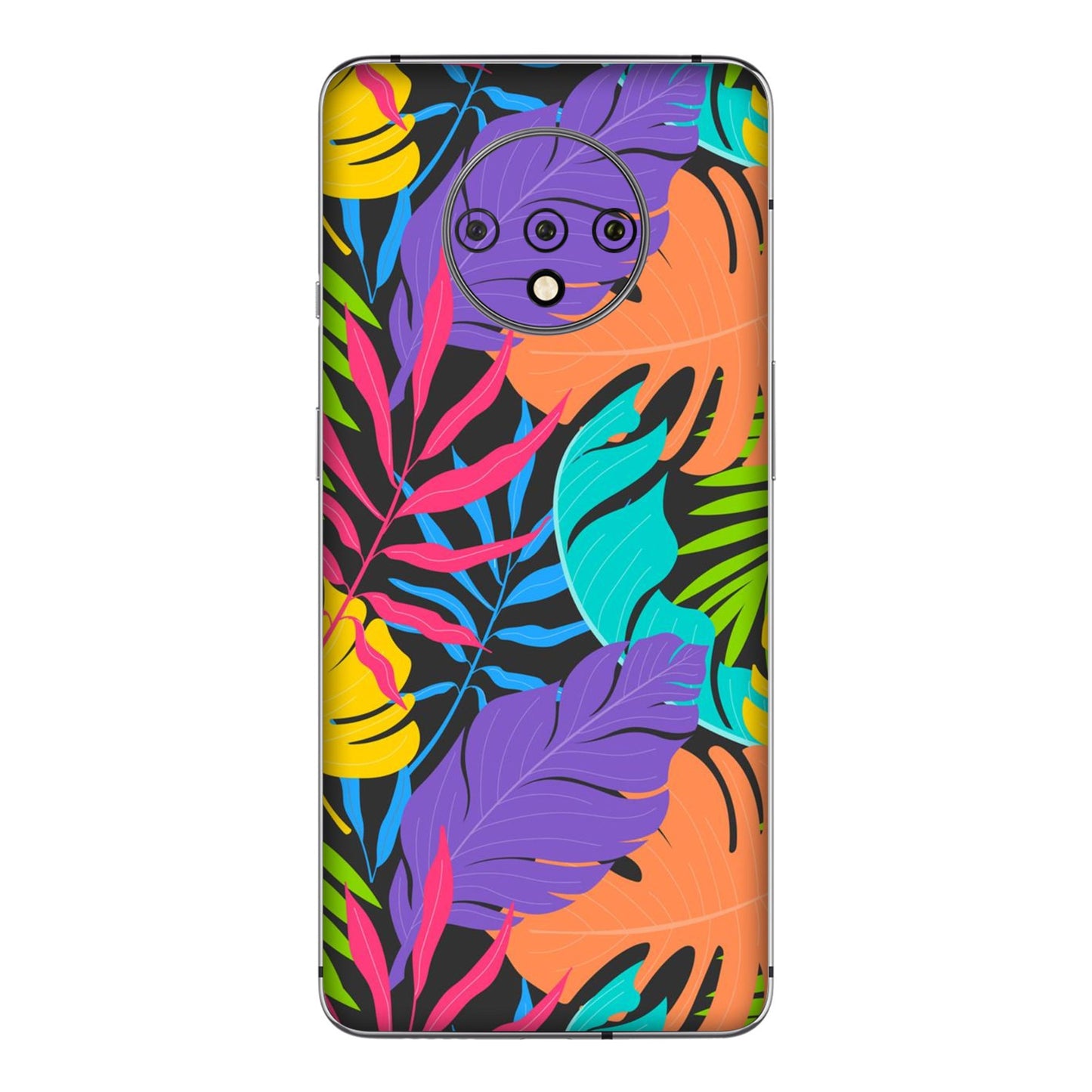 Neon Jungle Leaves Mobile Skin For OnePlus 7t