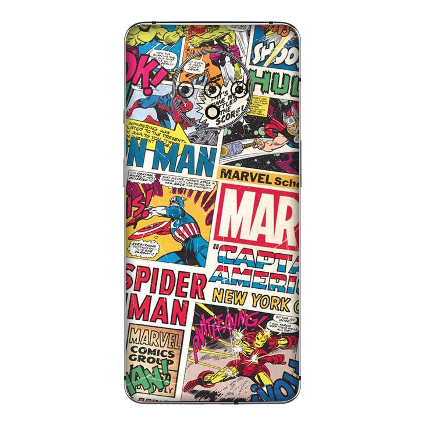 Vintage Marvel Comic Bomb Mobile Skin For OnePlus 7t