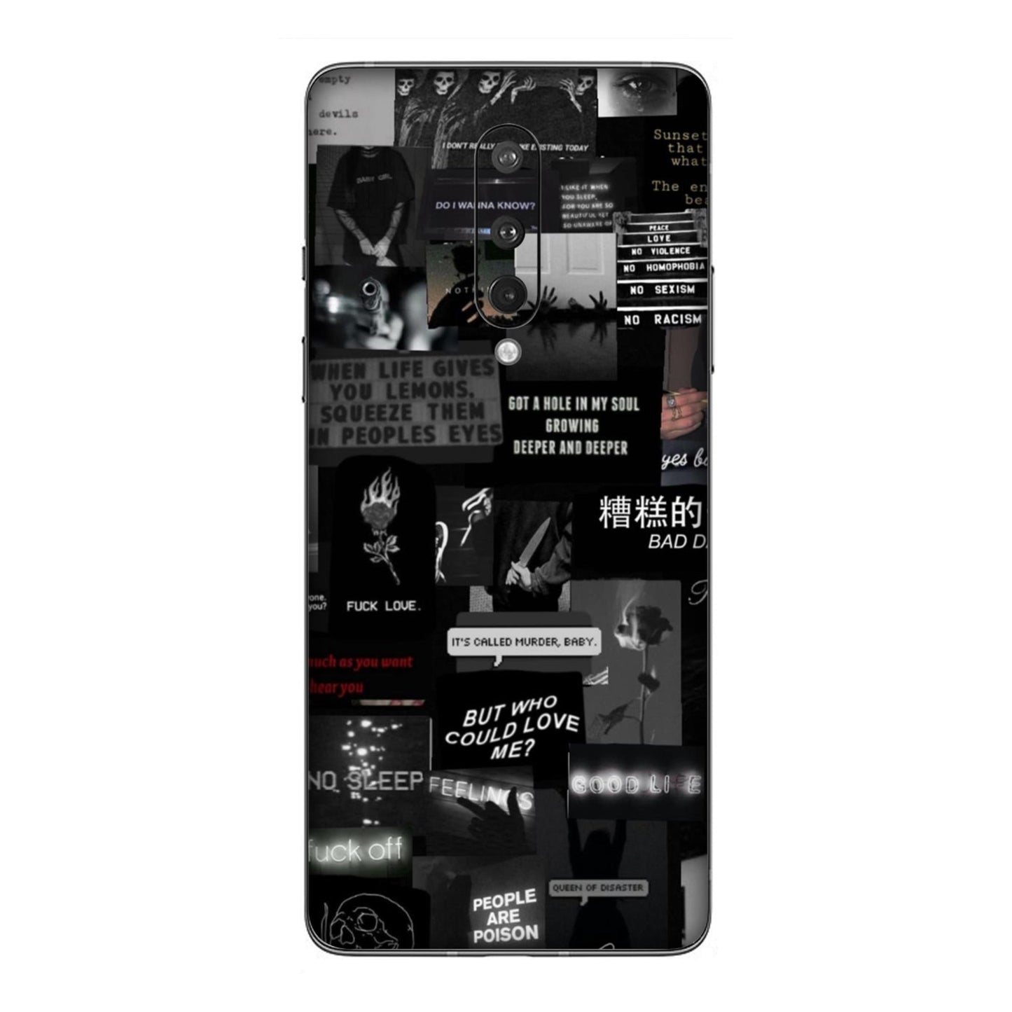 Bad Day Dark Collage Mobile Skin For OnePlus 8