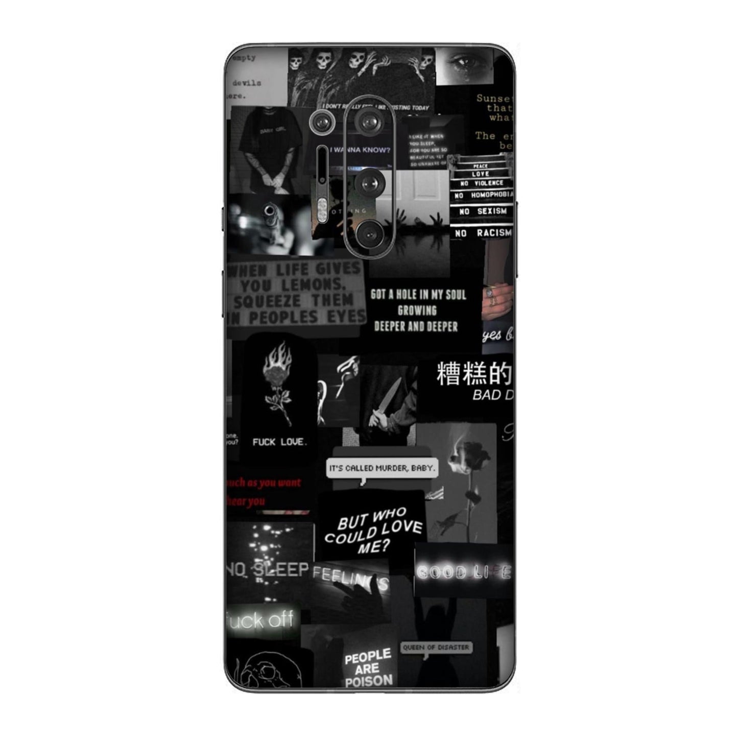Bad Day Dark Collage Mobile Skin For OnePlus 8 Pro