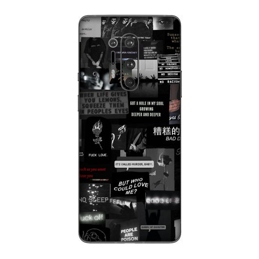 Bad Day Dark Collage Mobile Skin For OnePlus 8 Pro