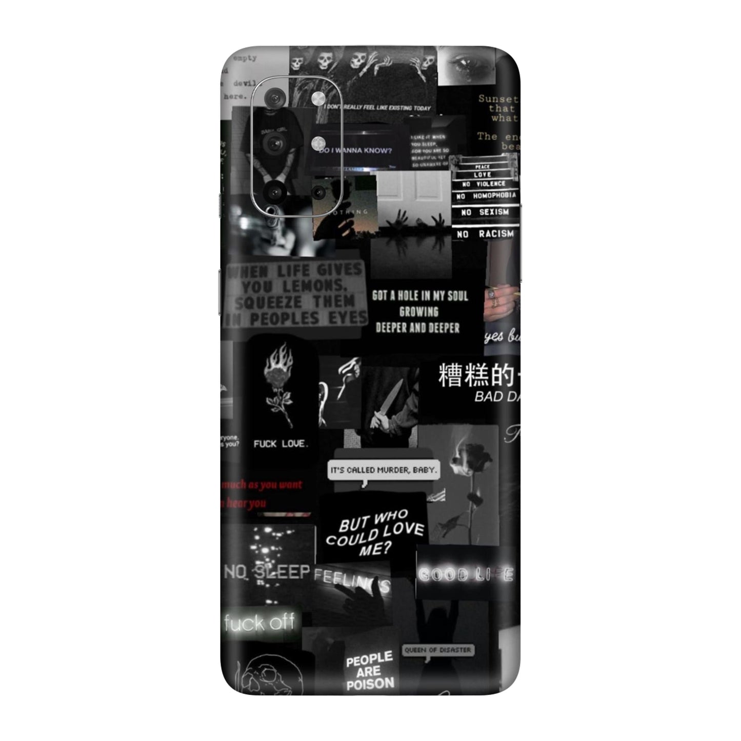 Bad Day Dark Collage Mobile Skin For OnePlus 8t