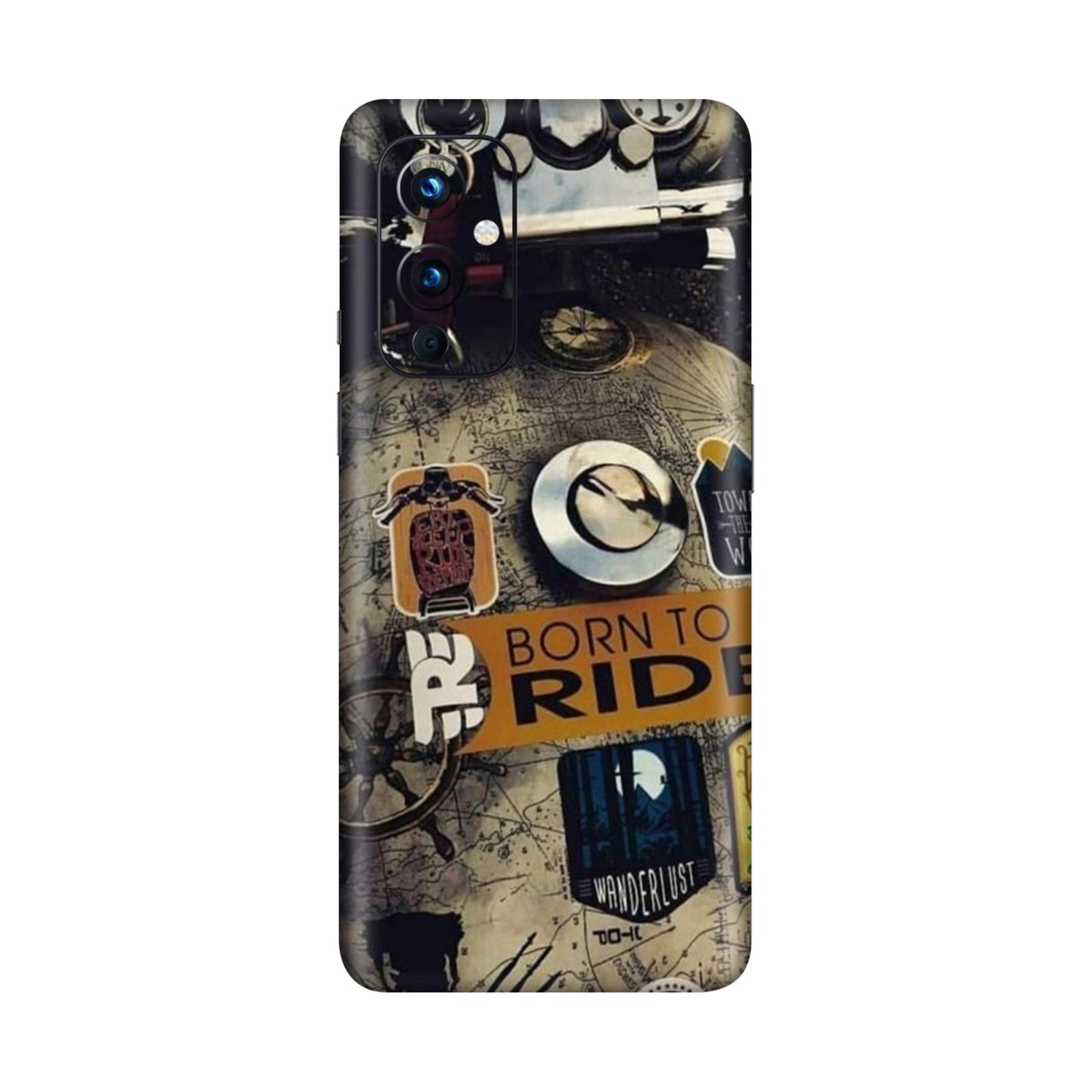 Born to Ride World Map Mobile Skin For OnePlus 9