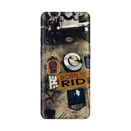 Born to Ride World Map Mobile Skin For OnePlus 9