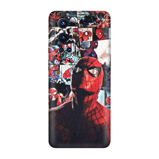 Vintage Spider Man Collage Mobile Skin For OnePlus 9 Pro