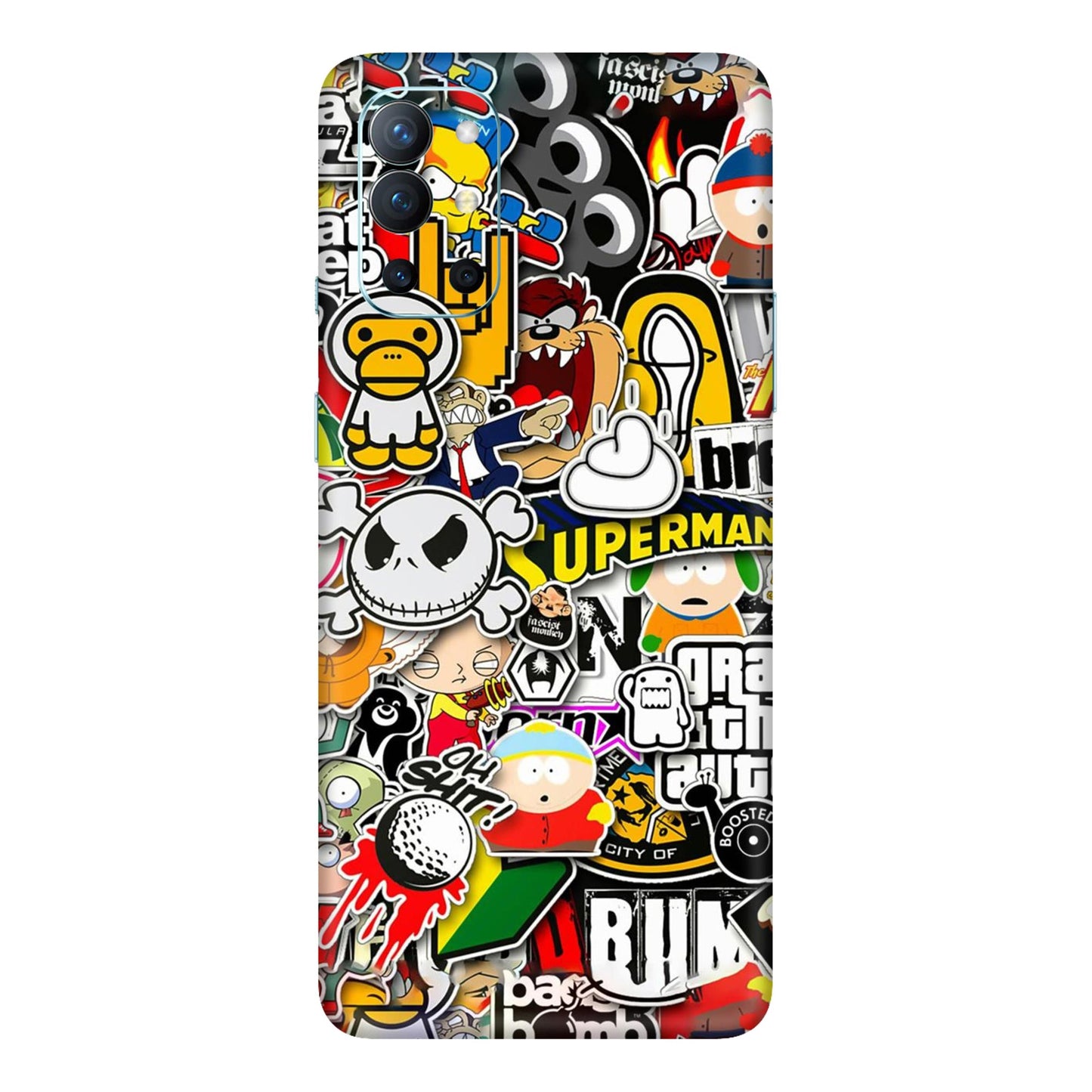 Sukuna Tongue Out Energy Mobile Skin For OnePlus 9r