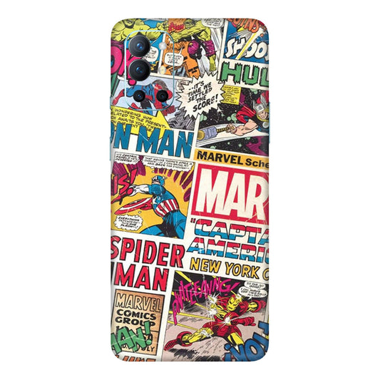 Vintage Marvel Comic Bomb Mobile Skin For OnePlus 9r