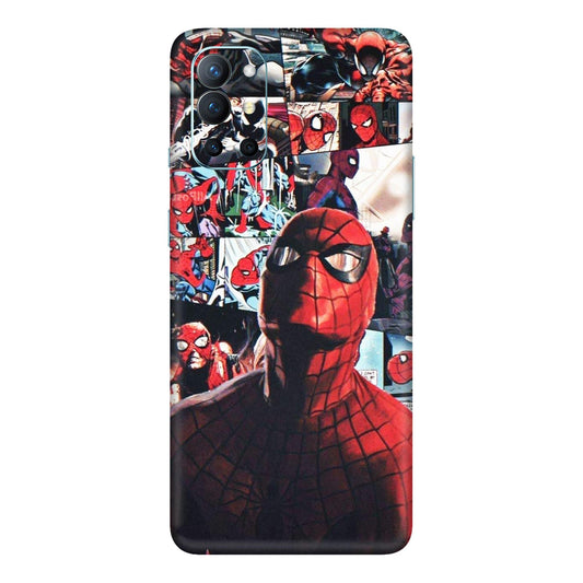Vintage Spider Man Collage Mobile Skin For OnePlus 9r