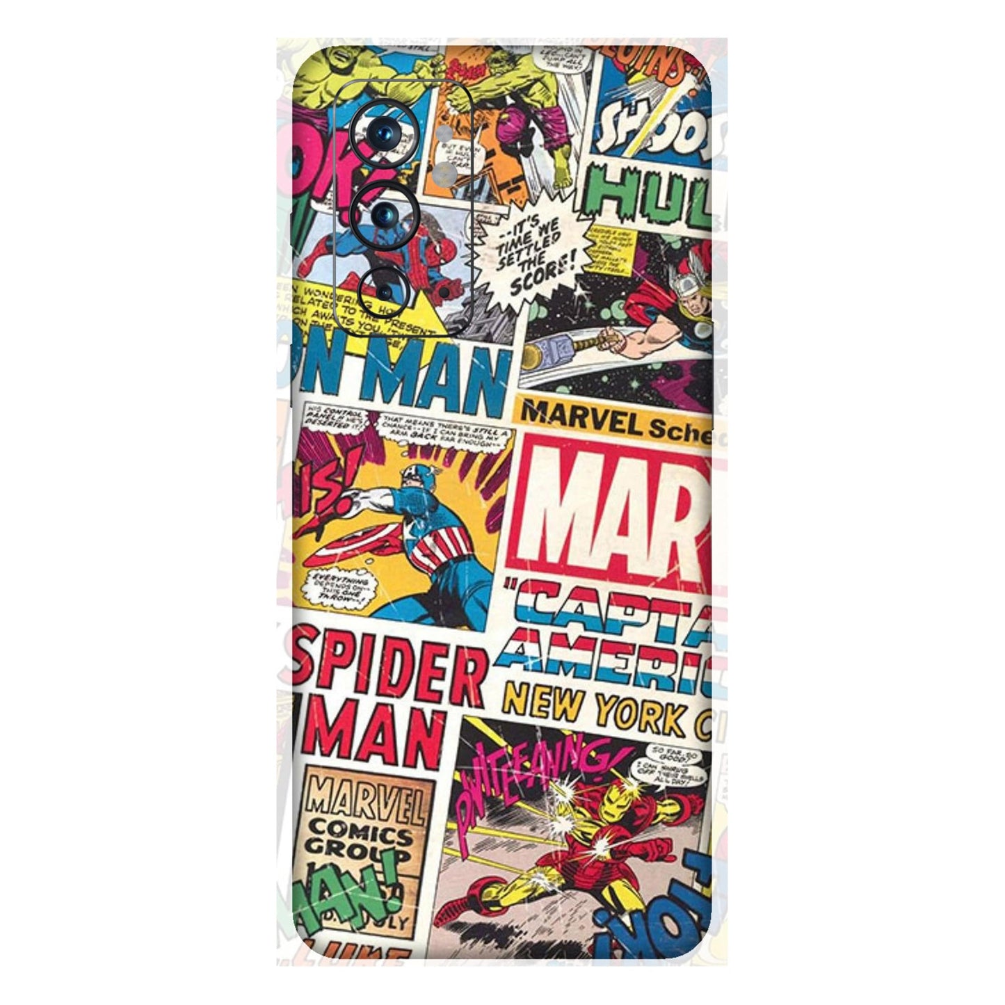 Vintage Marvel Comic Bomb Mobile Skin For OnePlus 9rt
