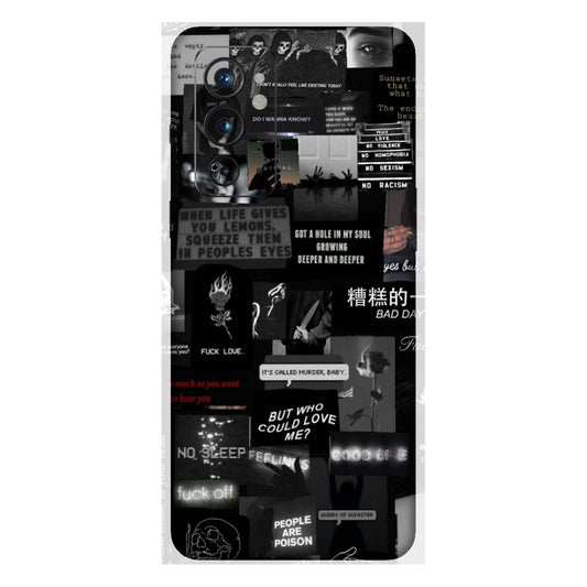 Bad Day Dark Collage Mobile Skin For OnePlus 9rt