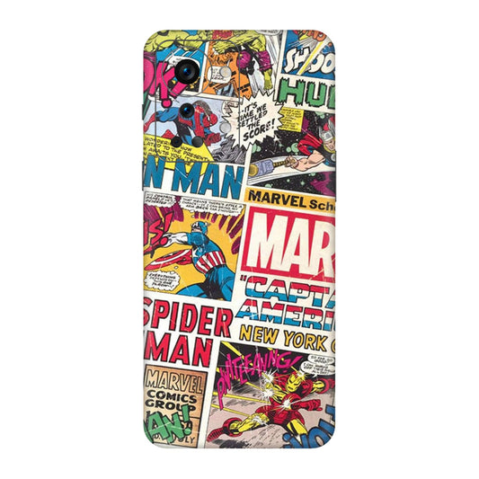 Vintage Marvel Comic Bomb Mobile Skin For OnePlus Nord 2t