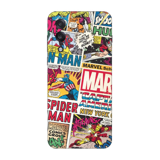 Vintage Marvel Comic Bomb Mobile Skin For OnePlus Nord 5