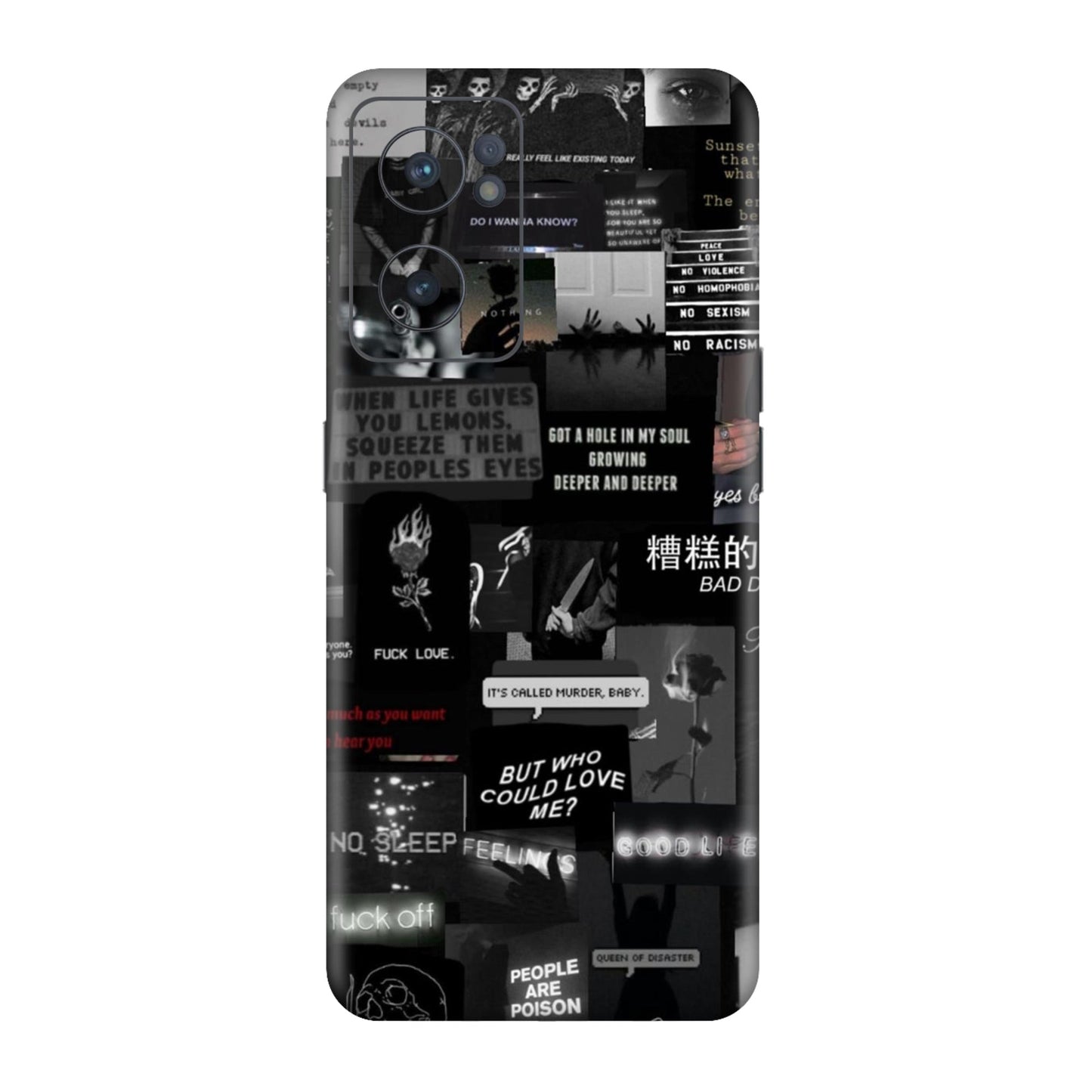 Bad Day Dark Collage Mobile Skin For OnePlus Nord Ce 2