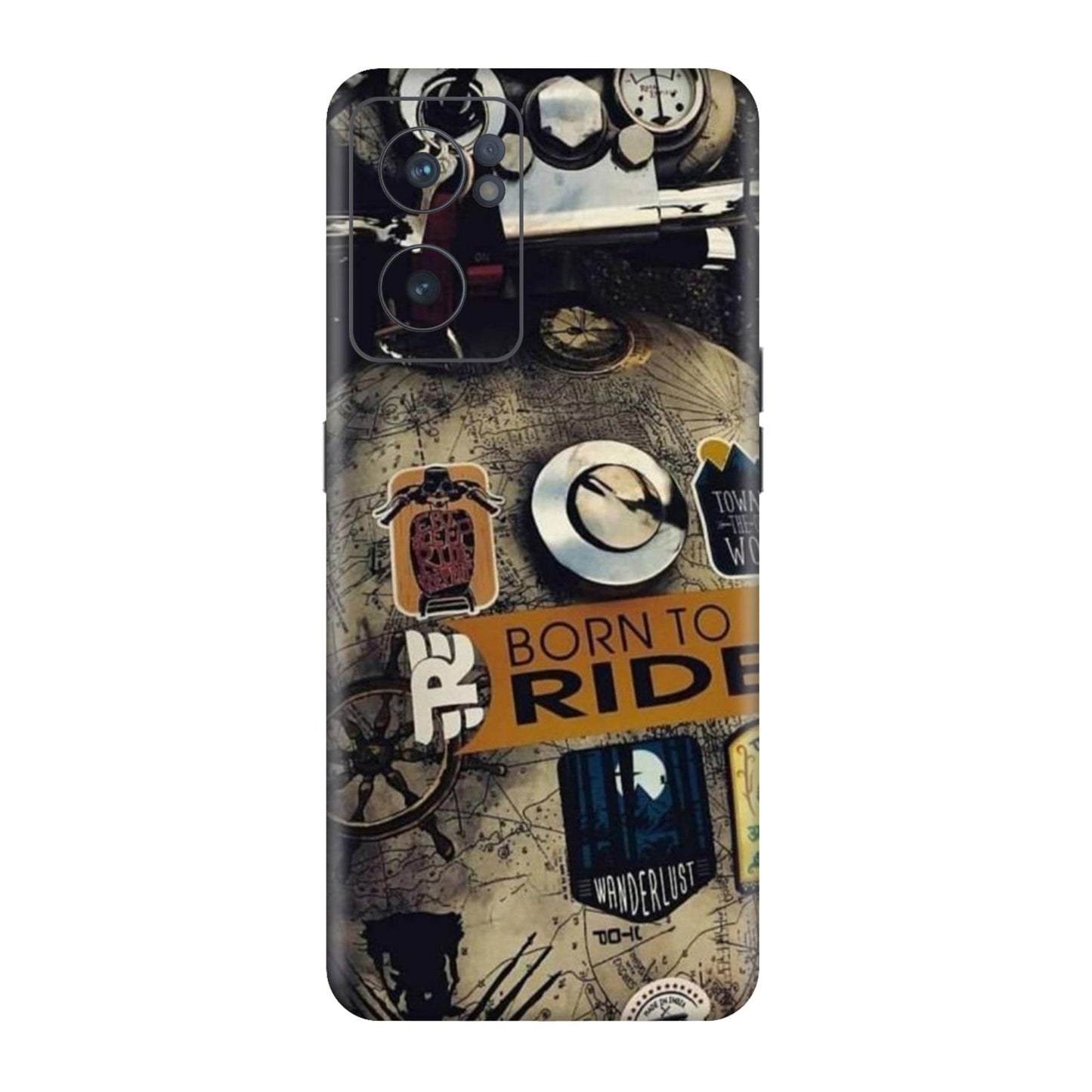 Born to Ride World Map Mobile Skin For OnePlus Nord Ce 2