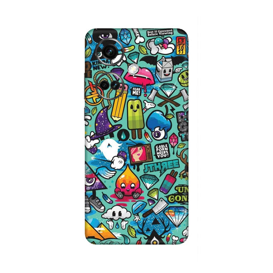 Graffiti Chaos Sticker Bomb Mobile Skin For OnePlus Nord Ce 3