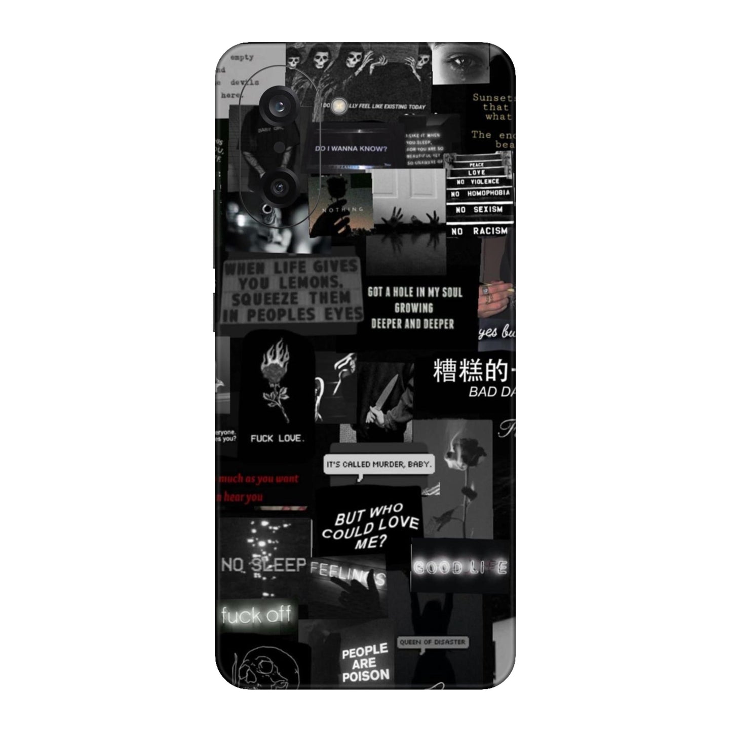 Bad Day Dark Collage Mobile Skin For OnePlus Nord Ce 5