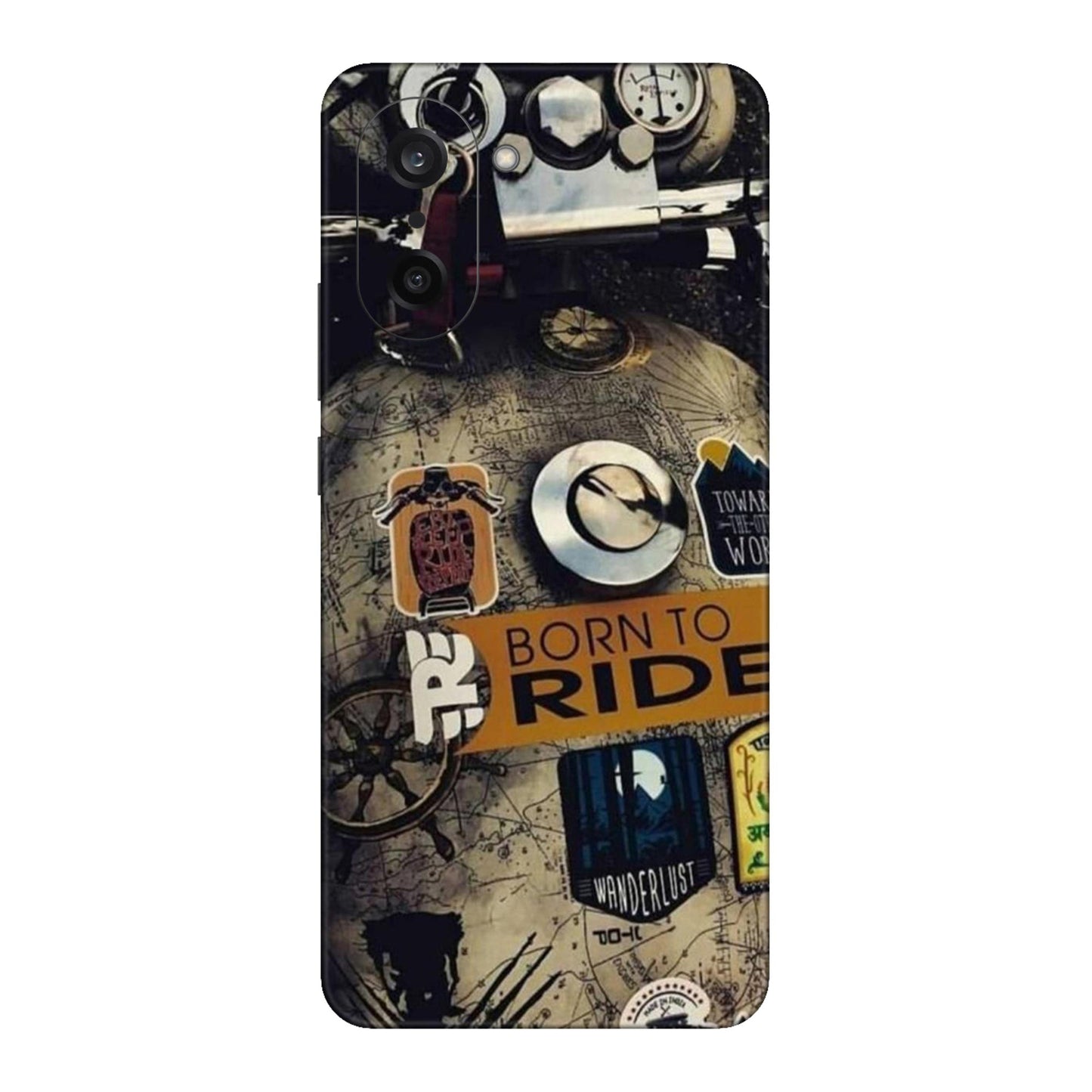 Born to Ride World Map Mobile Skin For OnePlus Nord Ce 5