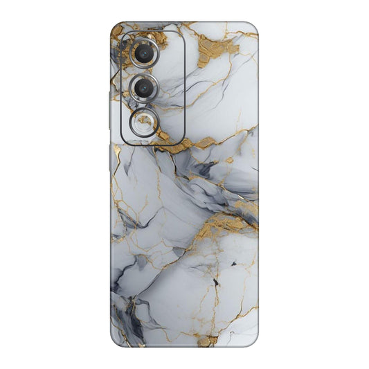 White Gold Luxury Marble Mobile Skin For Oppo A3 Pro 5G