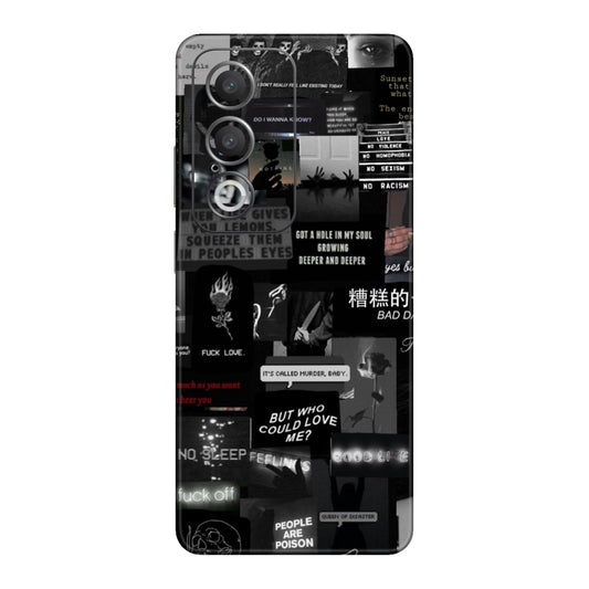 Bad Day Dark Collage Mobile Skin For Oppo A3 Pro 5G