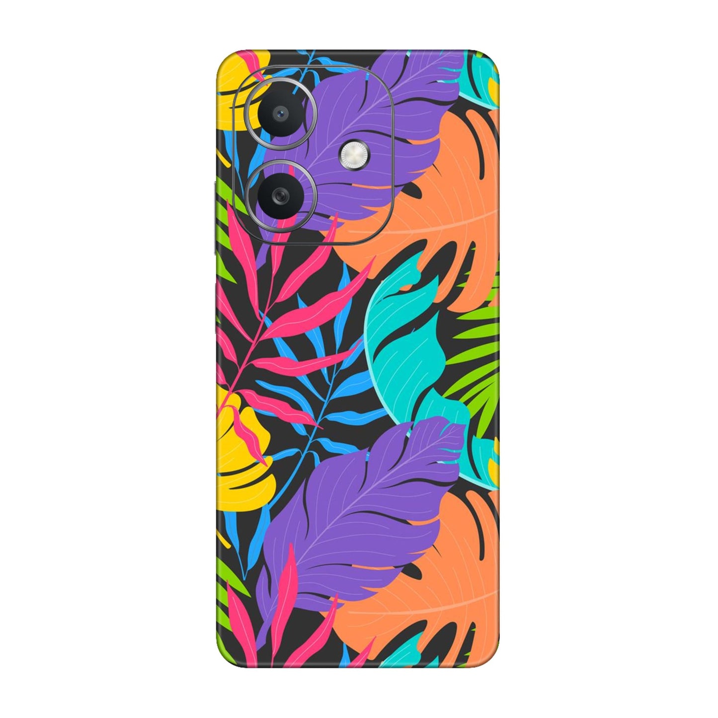 Neon Jungle Leaves Mobile Skin For Oppo A3x 5G