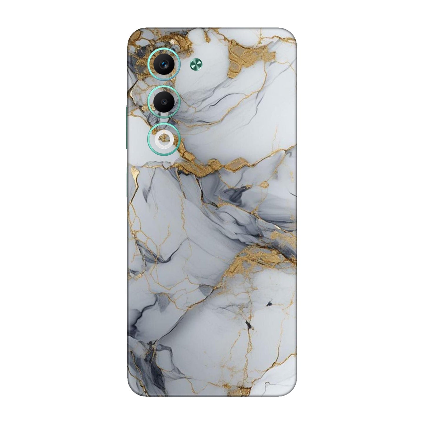 White Gold Luxury Marble Mobile Skin For Oppo A5 5G