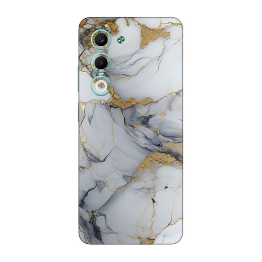 White Gold Luxury Marble Mobile Skin For Oppo A5 5G