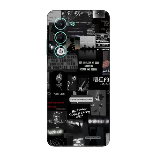 Bad Day Dark Collage Mobile Skin For Oppo A5 5G