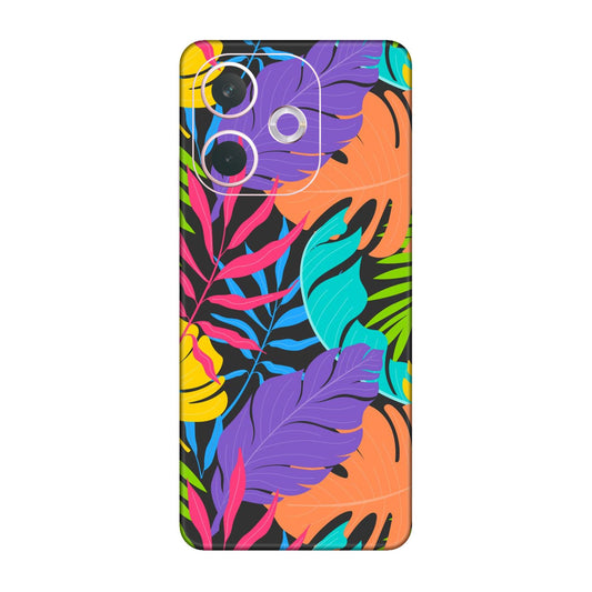 Neon Jungle Leaves Mobile Skin For Oppo A5 Pro 5G