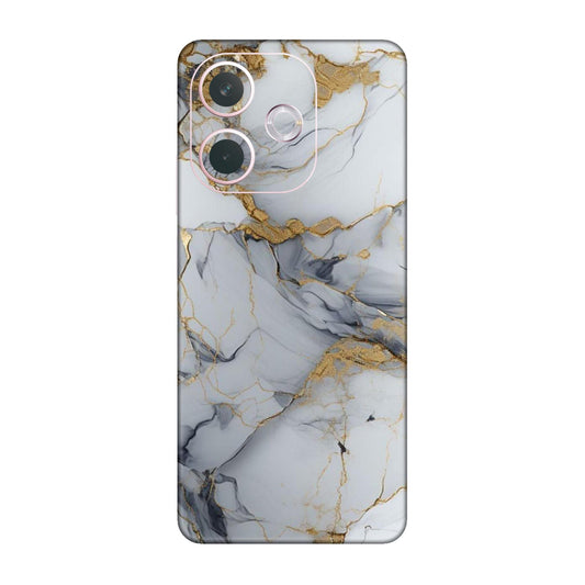 White Gold Luxury Marble Mobile Skin For Oppo A5 Pro 5G