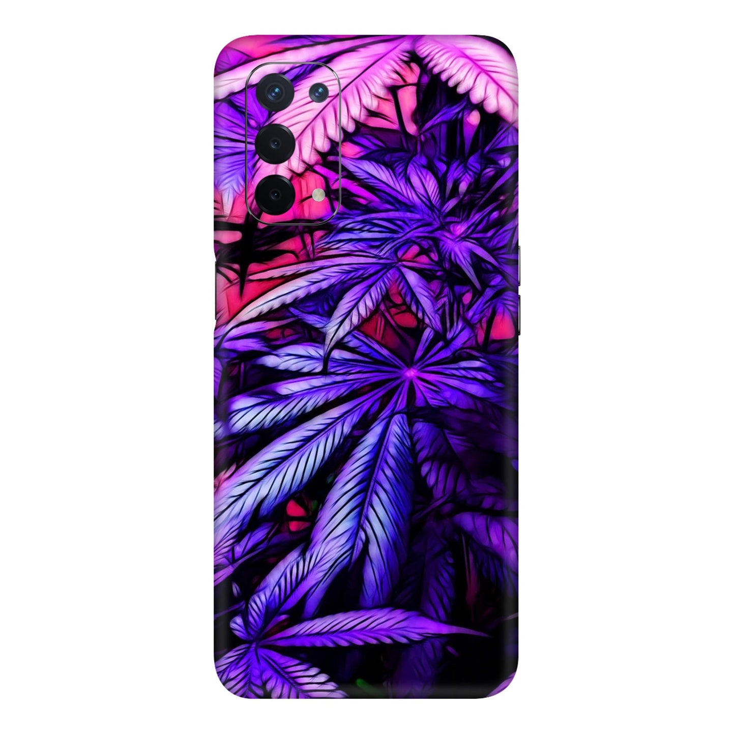 Neon Purple Herb Mobile Skin For Oppo A54 5G