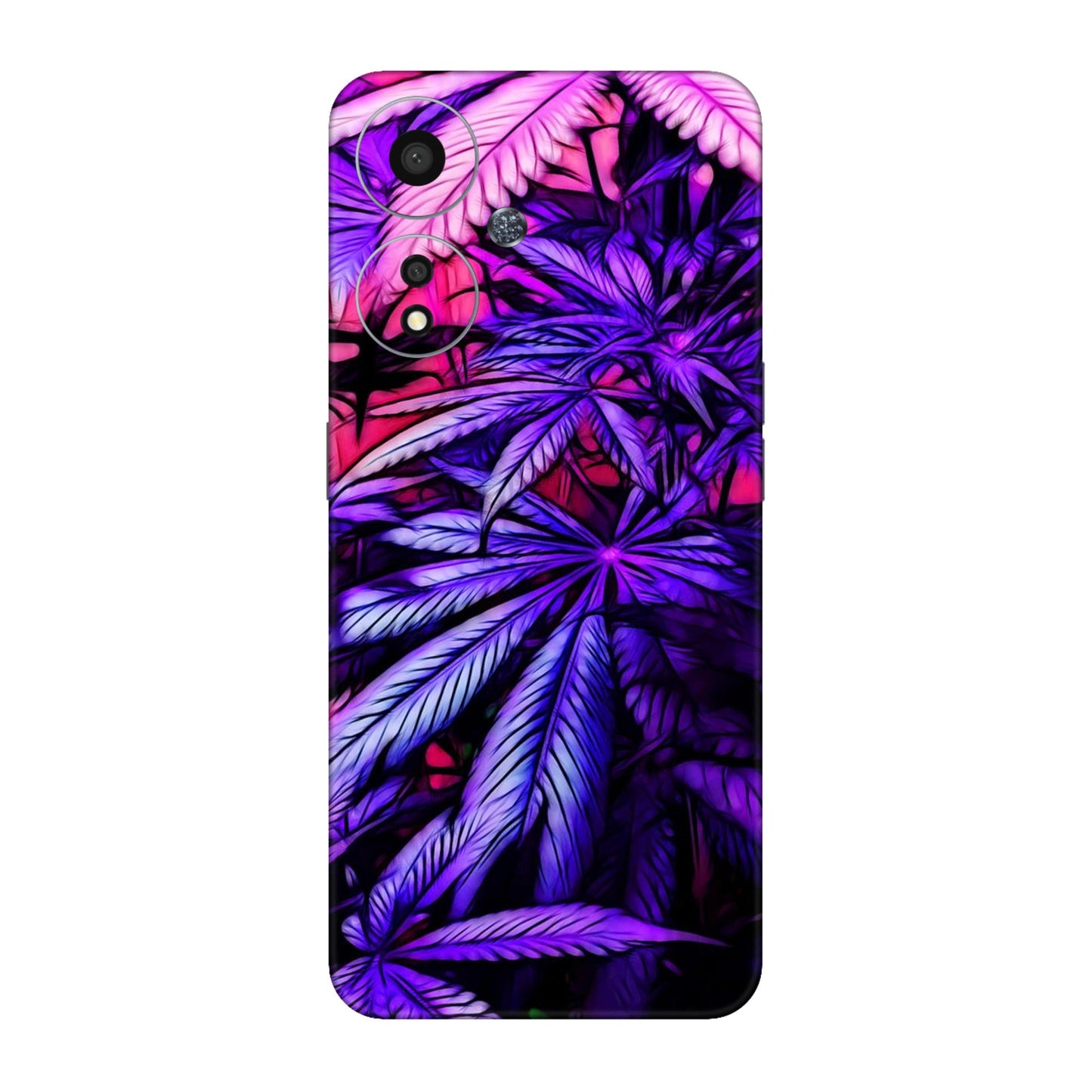 Neon Purple Herb Mobile Skin For Oppo A59 5G