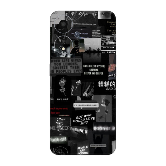 Bad Day Dark Collage Mobile Skin For Oppo A59 5G