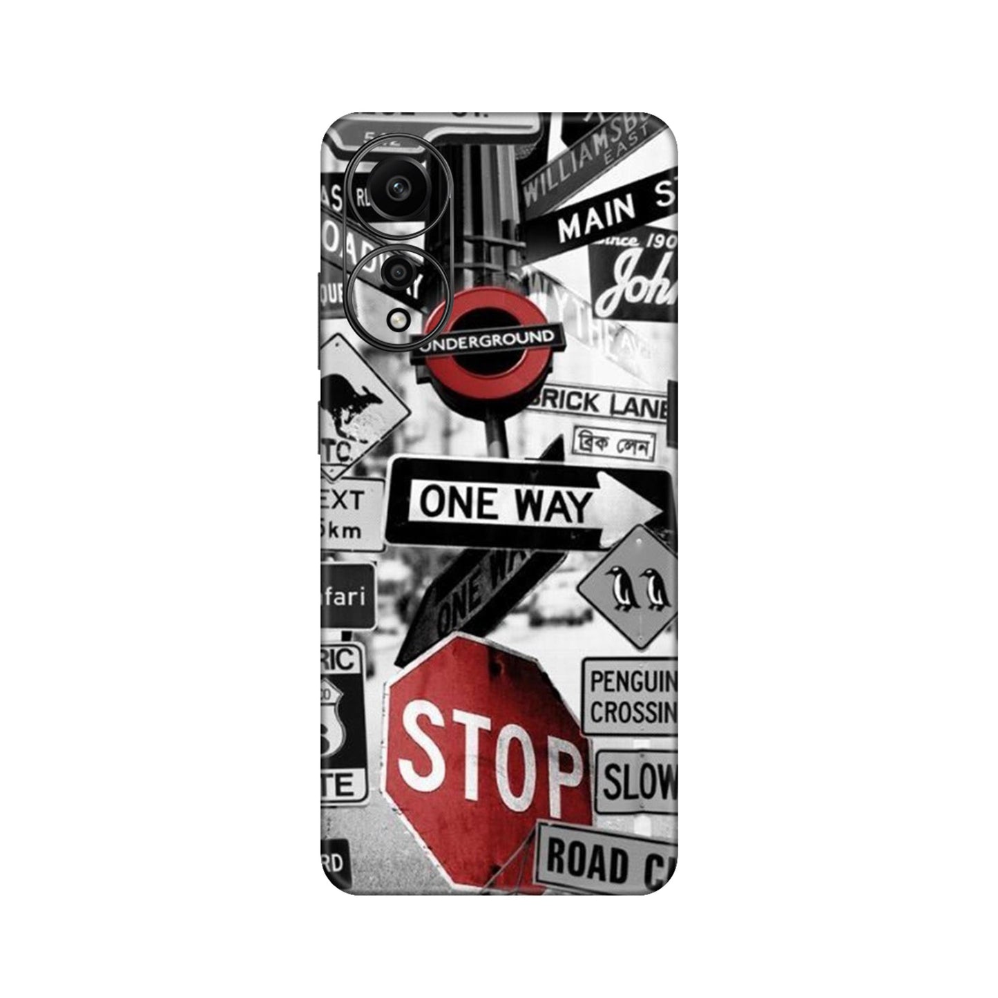 Global Urban Sign Bomb Mobile Skin For Oppo A78 4G