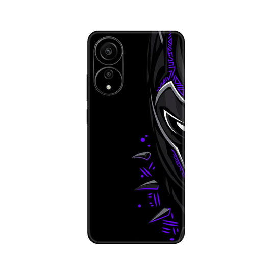 Neon Vibe Cat Mobile Skin For Oppo A78 4G