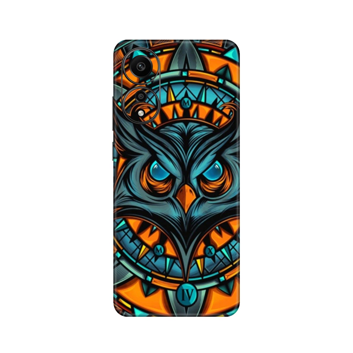 Spirit Owl Mandala Mobile Skin For Oppo A78 4G