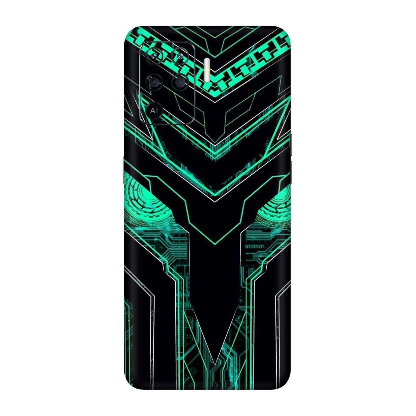Neon Circuit Predator Mobile Skin For Oppo F19 Pro