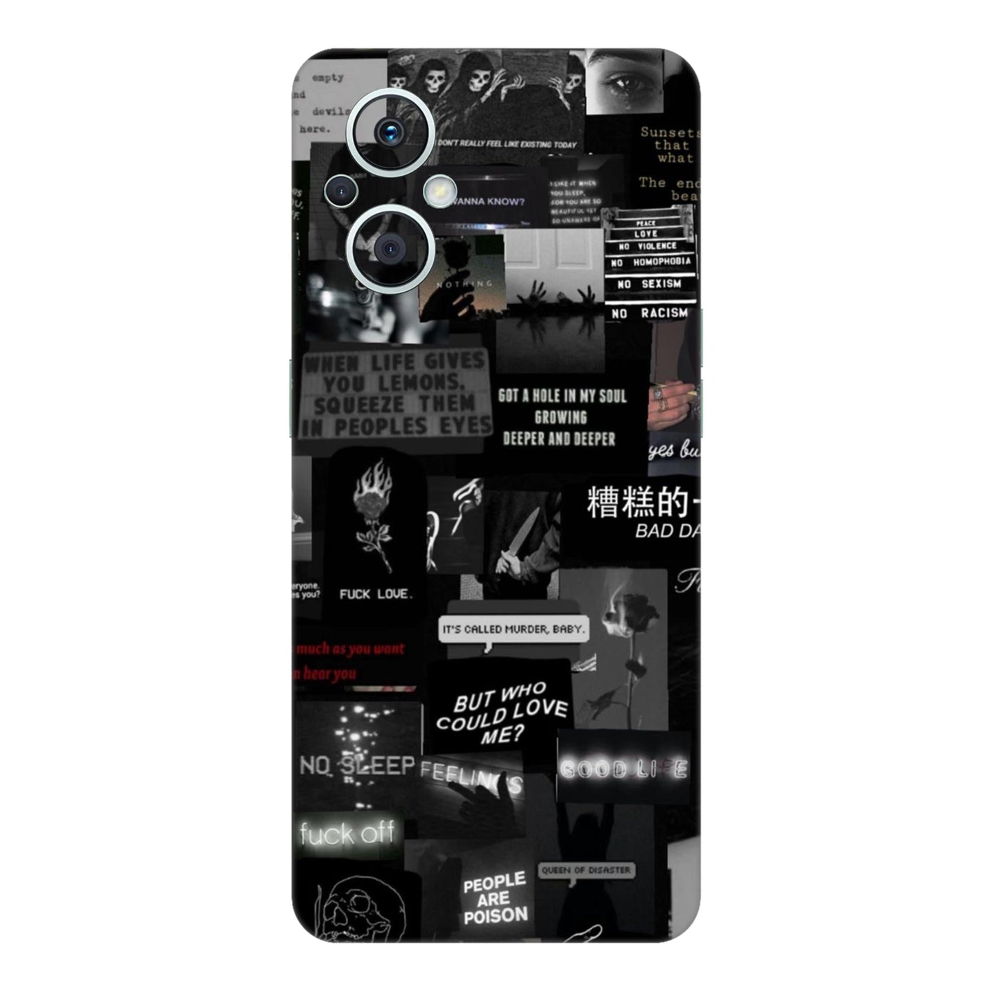 Bad Day Dark Collage Mobile Skin For Oppo F21s Pro 5G