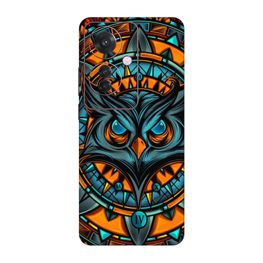 Spirit Owl Mandala Mobile Skin For Oppo F25 Pro 5G