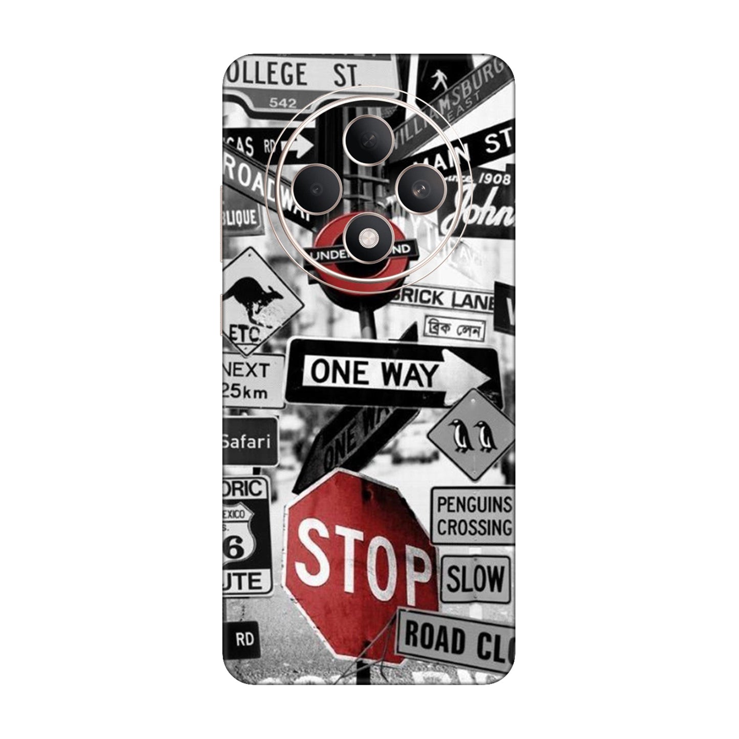 Global Urban Sign Bomb Mobile Skin For Oppo F27 5G