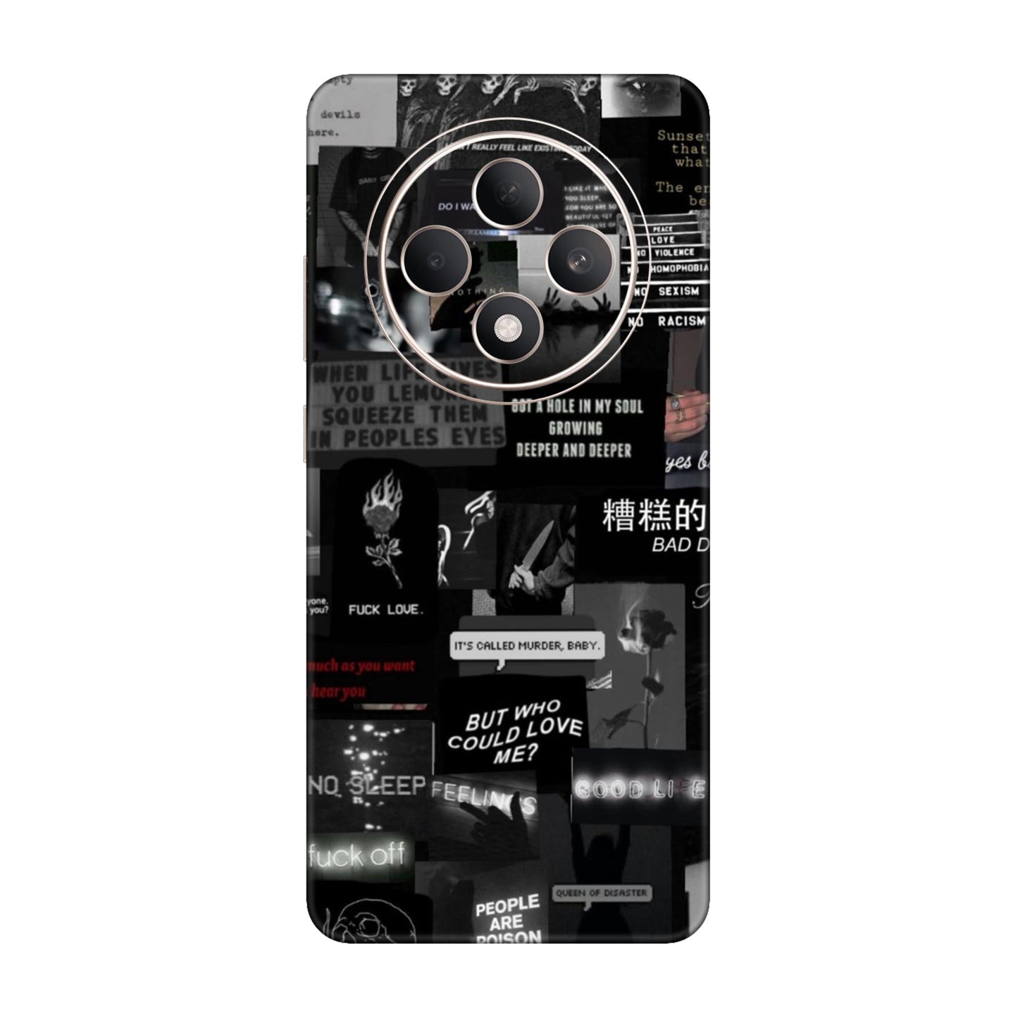 Bad Day Dark Collage Mobile Skin For Oppo F27 5G