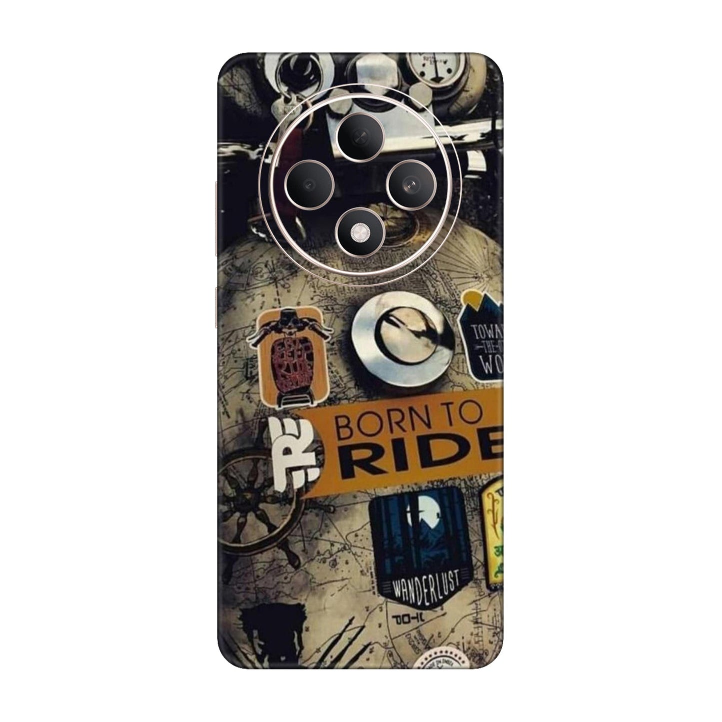 Born to Ride World Map Mobile Skin For Oppo F27 5G