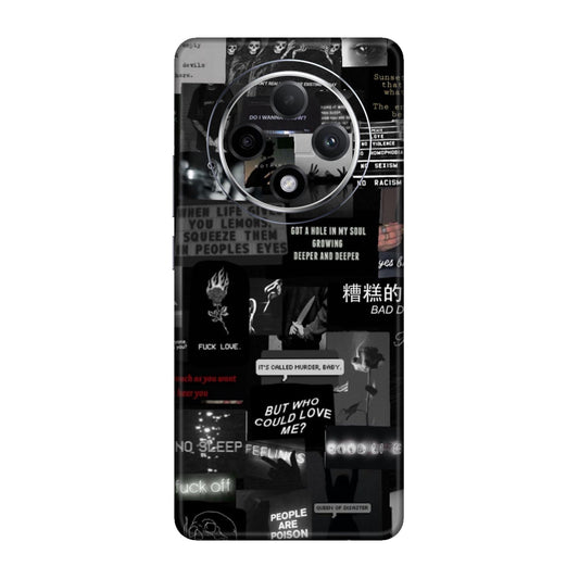 Bad Day Dark Collage Mobile Skin For Oppo F27 Pro Plus 5G