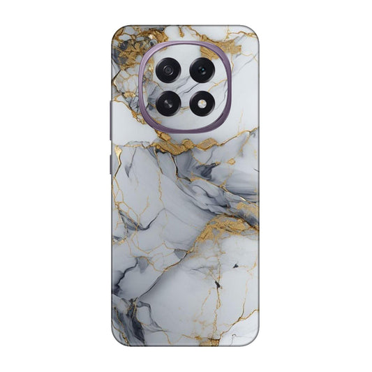 White Gold Luxury Marble Mobile Skin For Oppo F29 5G