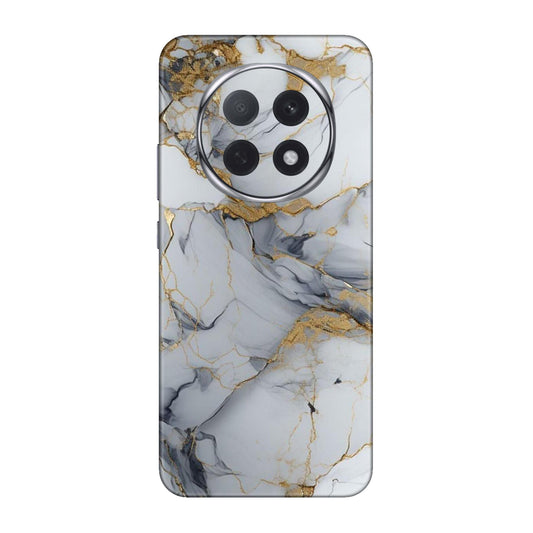 White Gold Luxury Marble Mobile Skin For Oppo F29 Pro 5G