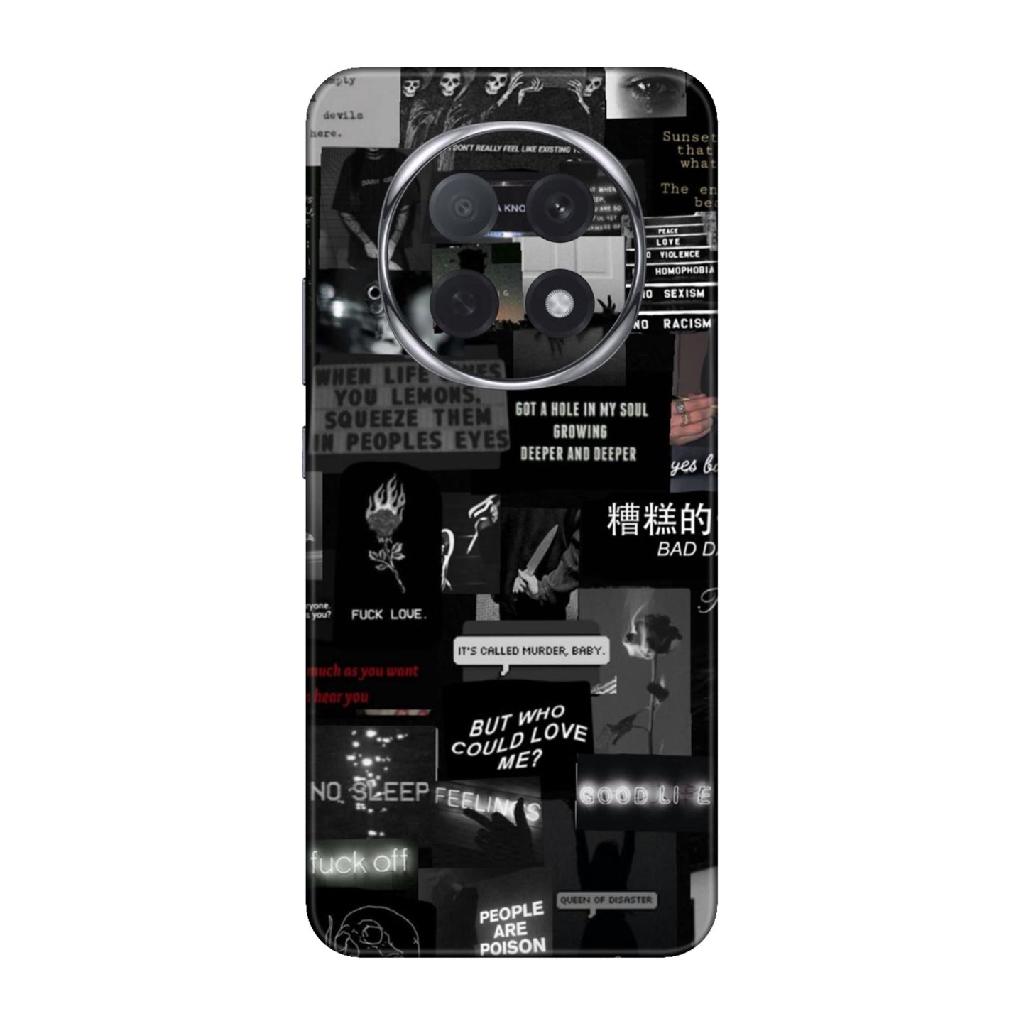 Bad Day Dark Collage Mobile Skin For Oppo F29 Pro 5G