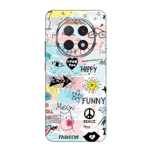 Cat Doodles Pastel Mobile Skin For Oppo F29 Pro 5G